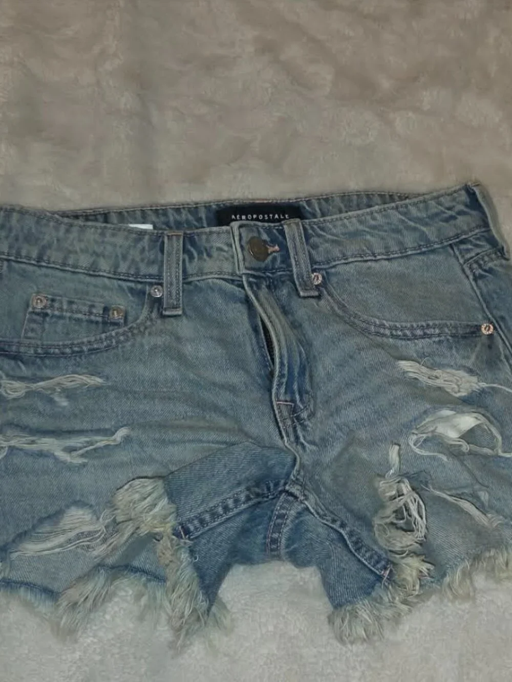 Aeropostale Low-Rise Baggy Denim Shorts 4